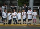 Gavin's cousins cheering