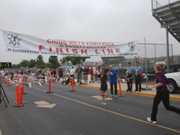 Finish line at 5K run