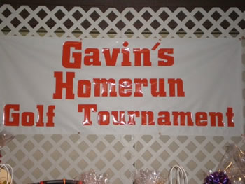 Gavin' Home Run Golf Tournament Photos. Click Play or next for more photos